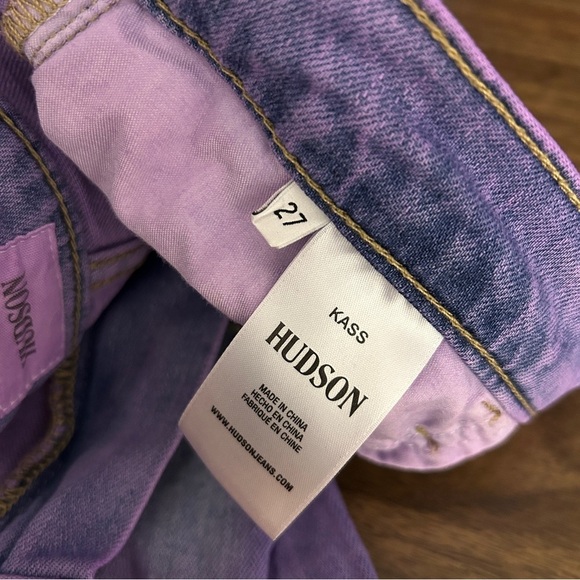 Hudson KASS Purple Distressed Jeans 27x28 - Picture 9 of 13
